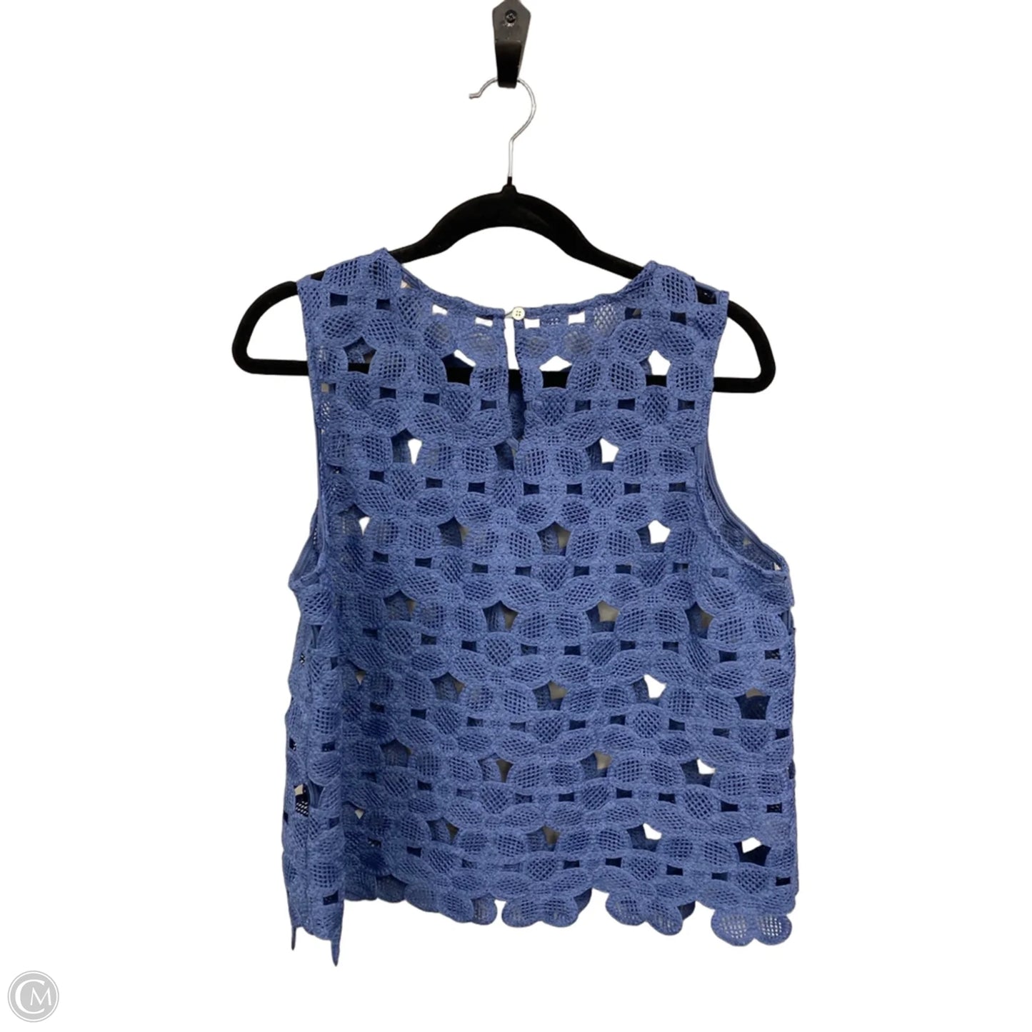 Top Sleeveless By Loft In Blue, Size: L