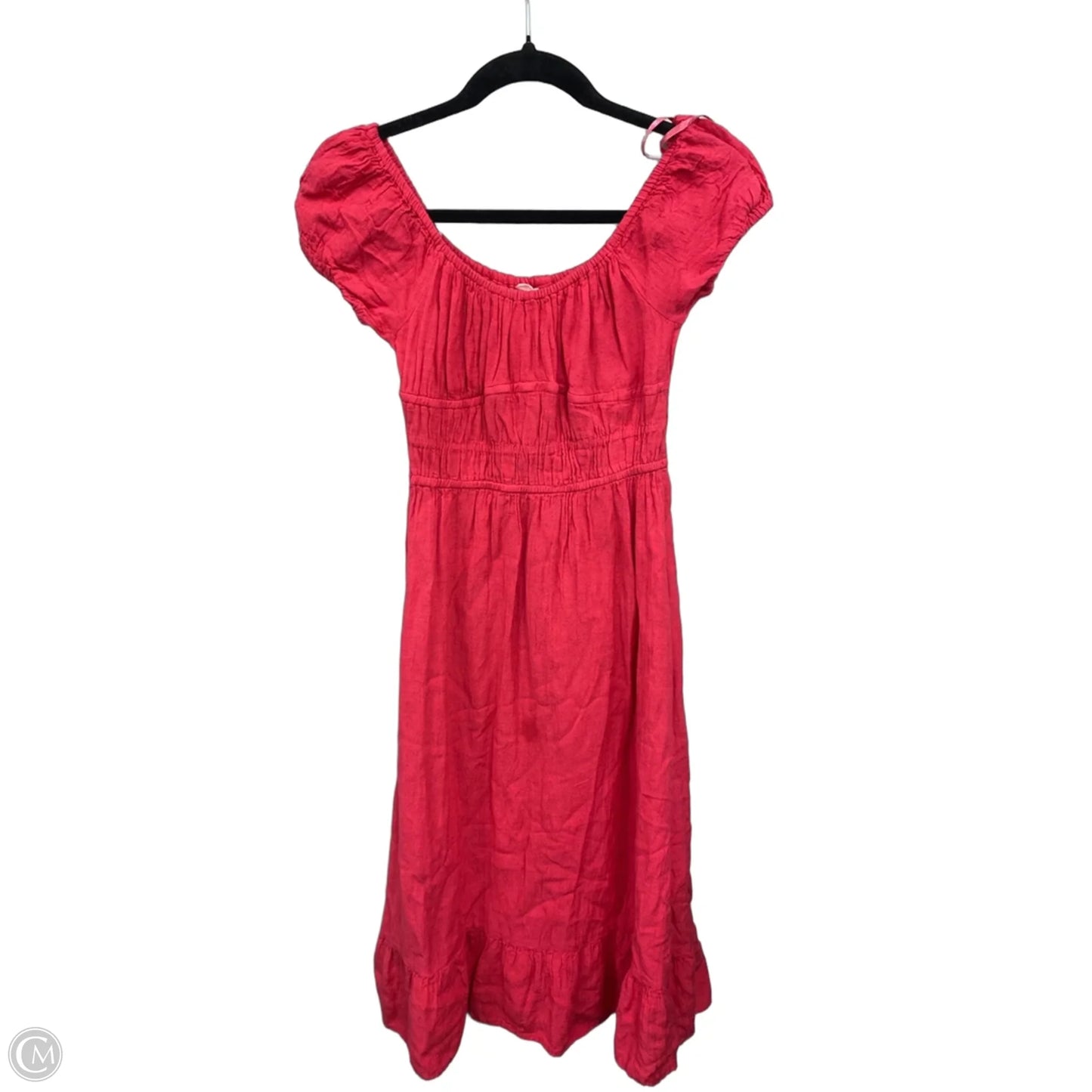 Dress Casual Midi By Sim & Sam In Coral, Size: S