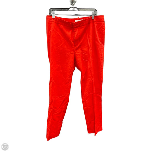 Pants Dress By Calvin Klein In Red, Size: 16