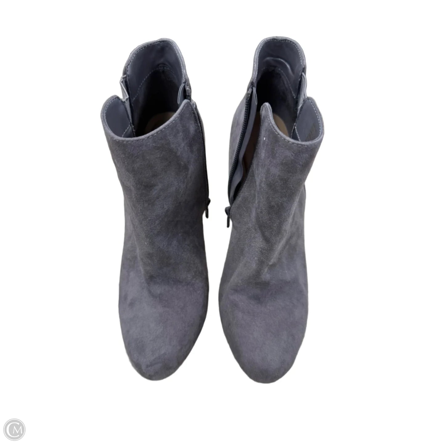 Boots Ankle Heels By Apt 9 In Grey, Size: 8