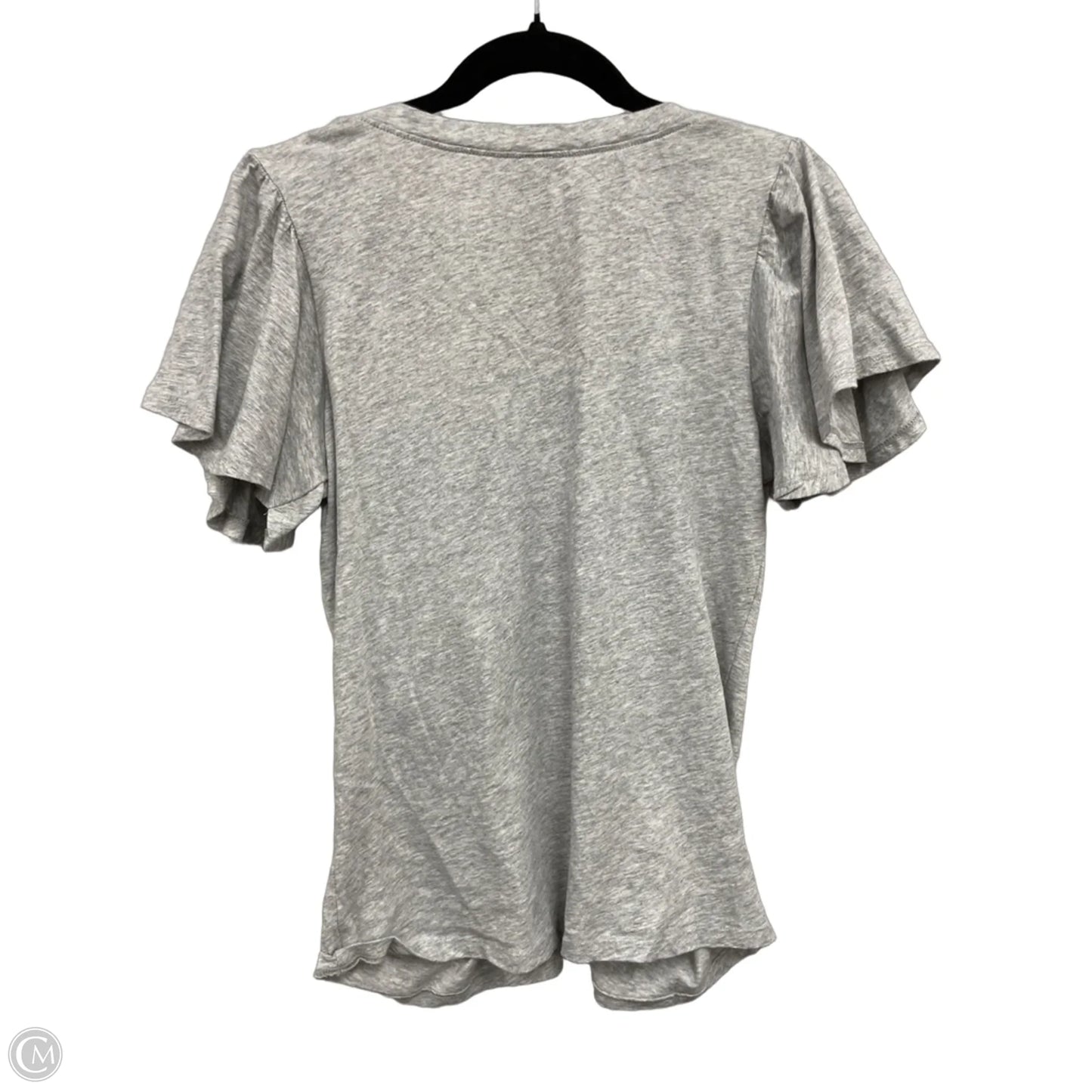 Top Short Sleeve Basic By Bobi In Grey, Size: S