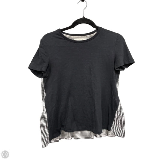 Top Short Sleeve Designer By Kate Spade In Black & White, Size: S