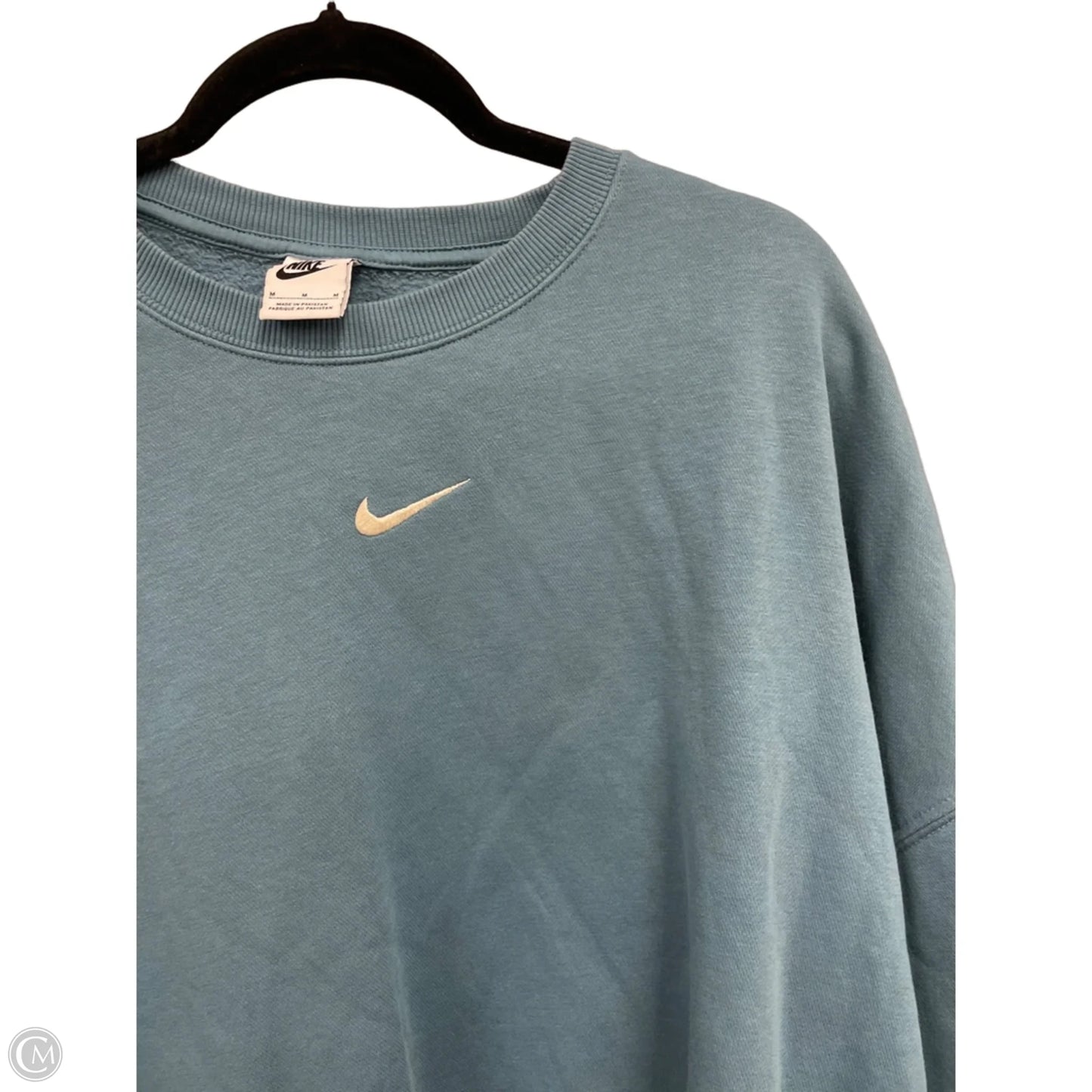 Sweatshirt Crewneck By Nike Apparel In Blue, Size: M