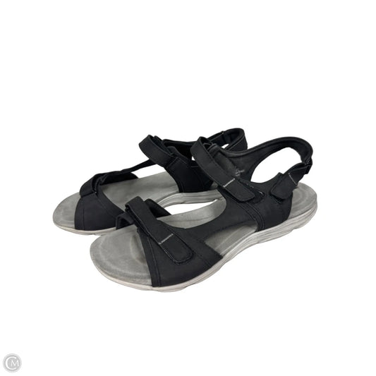 Sandals Flats By Easy Spirit In Black, Size: 8