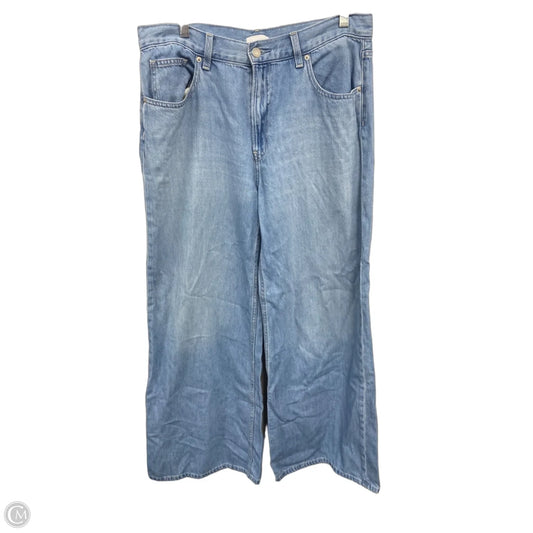 Jeans Wide Leg By Uniqlo In Blue, Size: 10