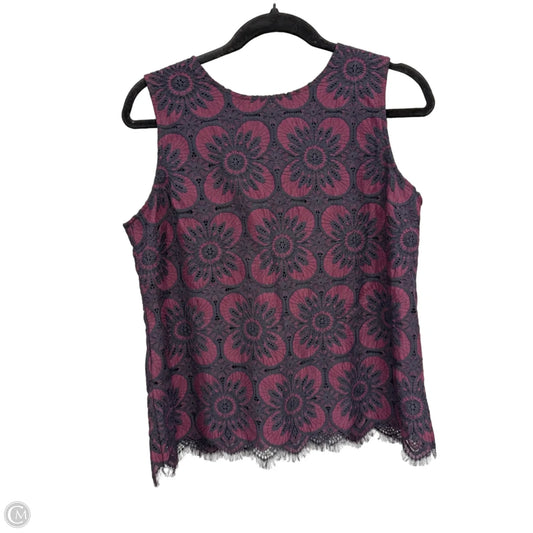 Top Sleeveless By Banana Republic In Floral Print, Size: S
