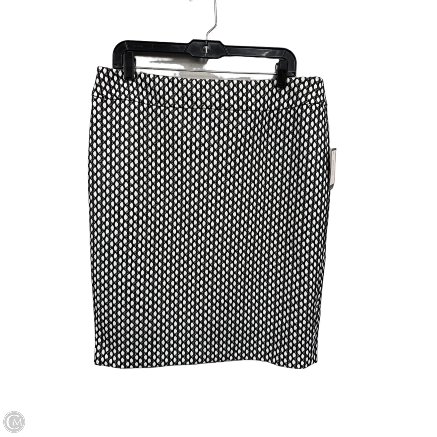 Skirt Midi By Nine West In Black & White, Size: 12