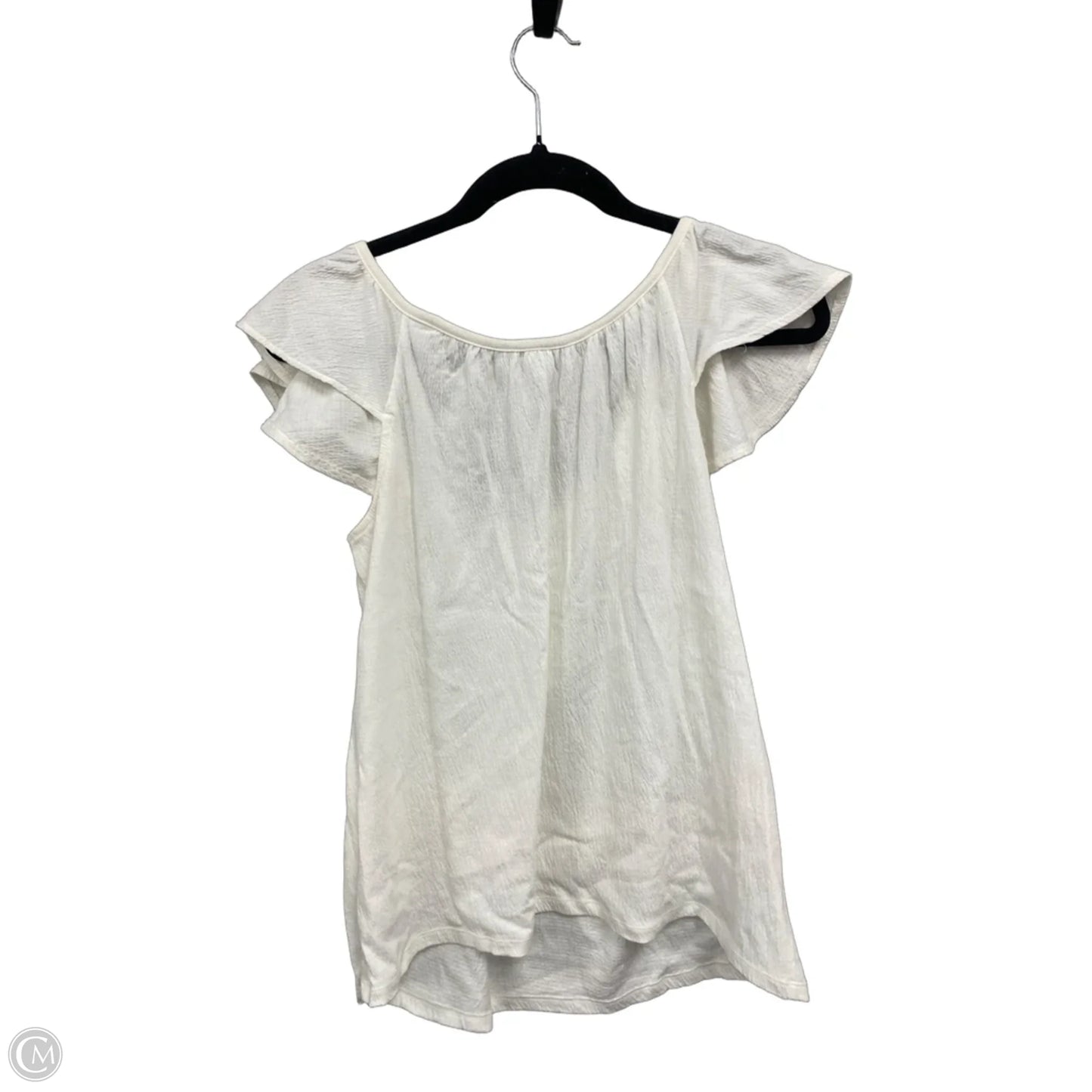 Top Short Sleeve By Old Navy In Cream, Size: M