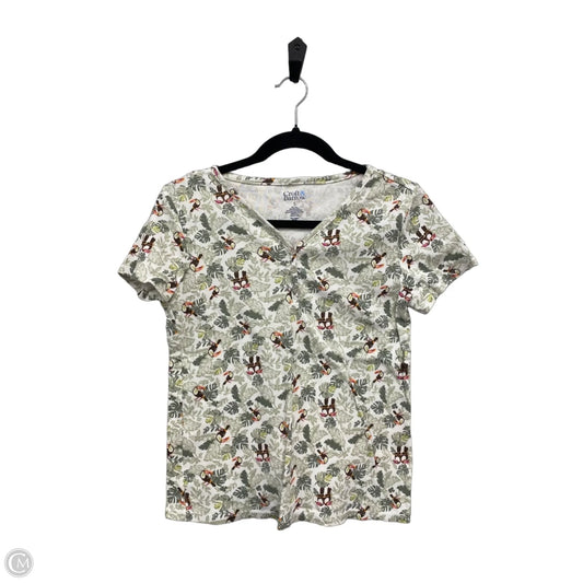 Top Short Sleeve By Croft And Barrow In Animal Print, Size: S