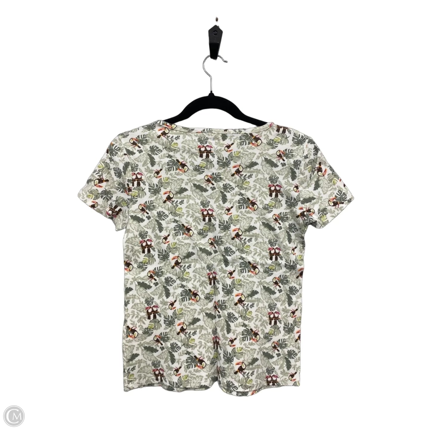 Top Short Sleeve By Croft And Barrow In Animal Print, Size: S