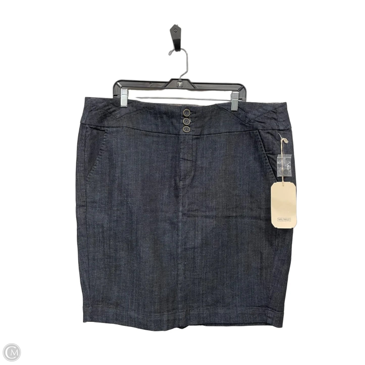 Skirt Mini & Short By One 5 One In Blue, Size: 2x