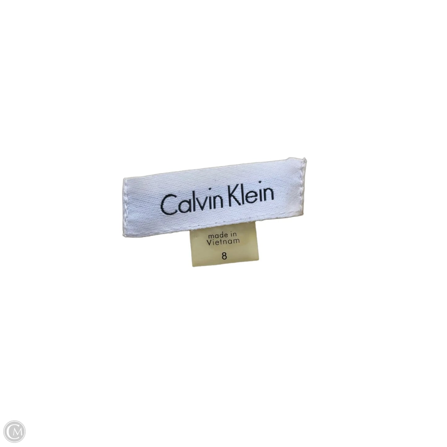 Dress Casual Midi By Calvin Klein In Yellow, Size: 8