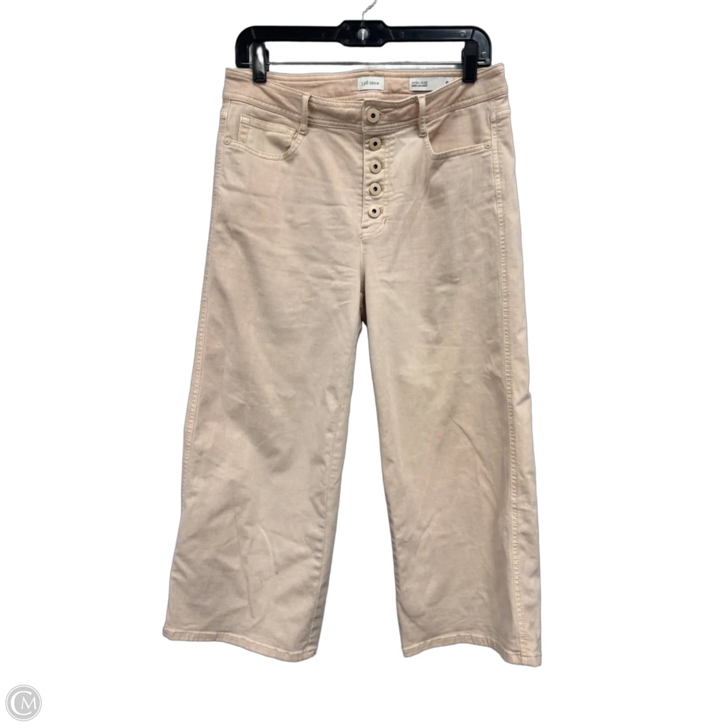 Jeans Wide Leg By J. Jill In Peach, Size: 8p