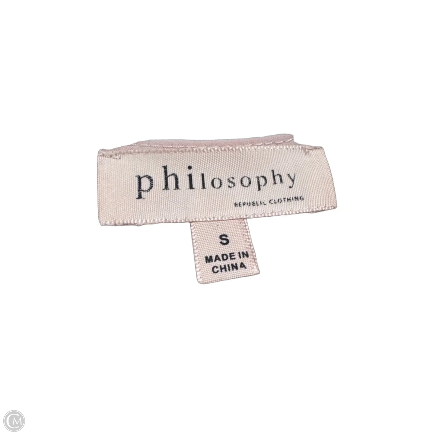 Top Short Sleeve By Philosophy In Mauve, Size: S