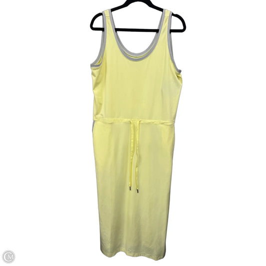 Dress Casual Midi By Columbia In Yellow, Size: Xl