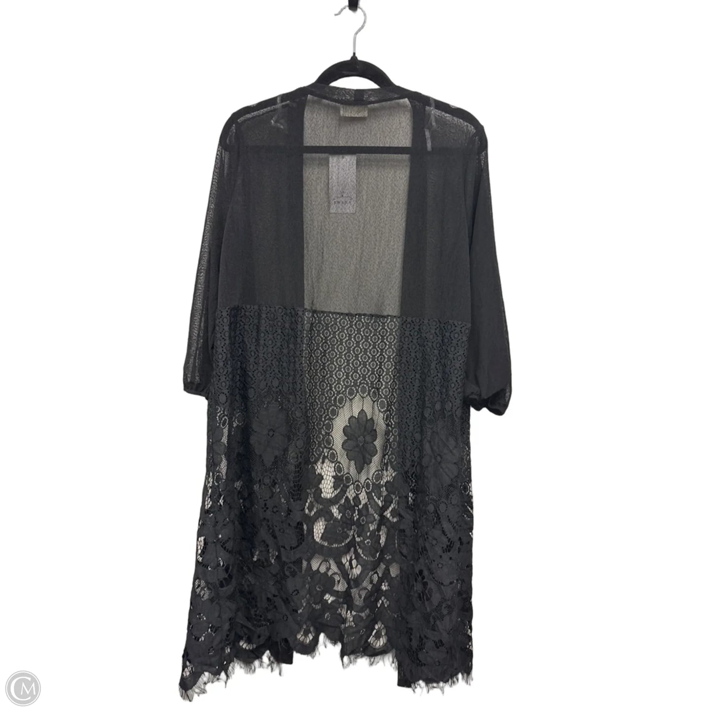 Kimono By Ember In Black, Size: 1x