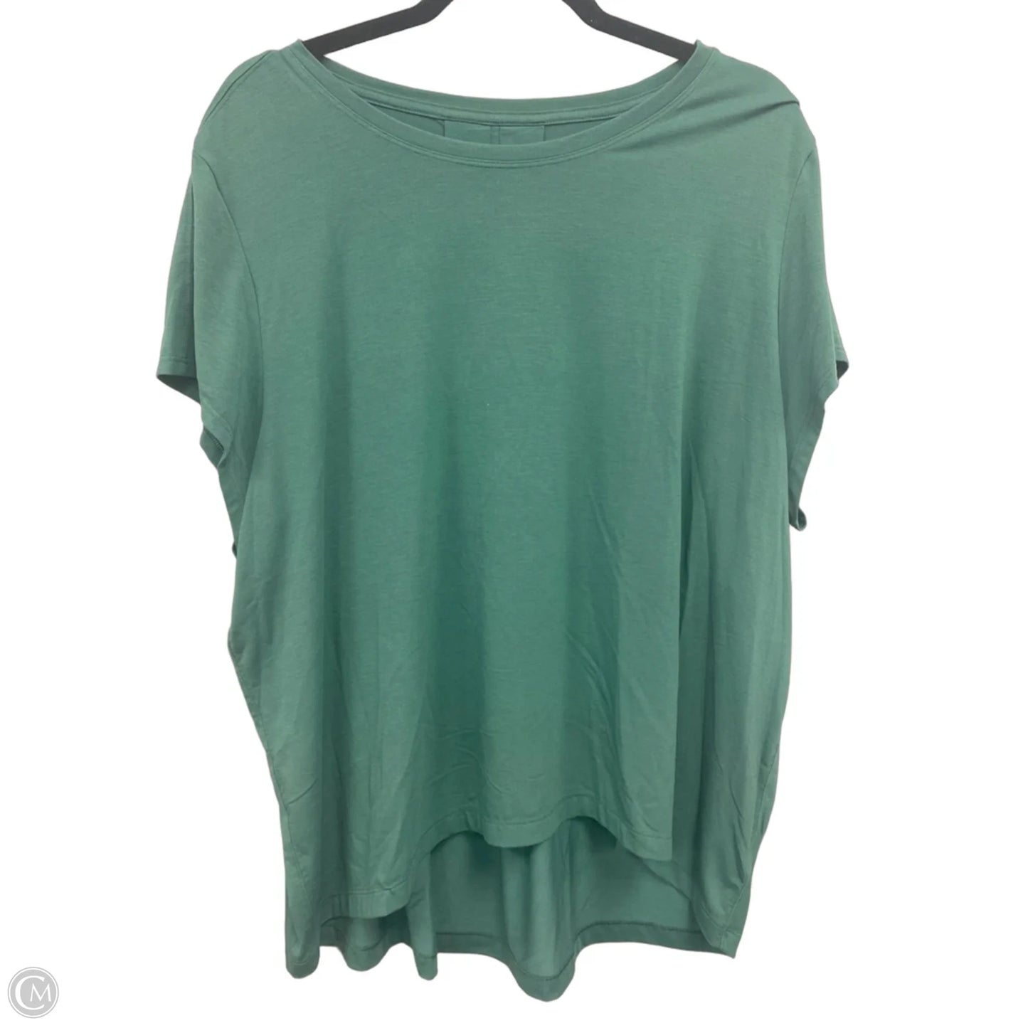Athletic Top Short Sleeve By Athleta In Green, Size: Xl