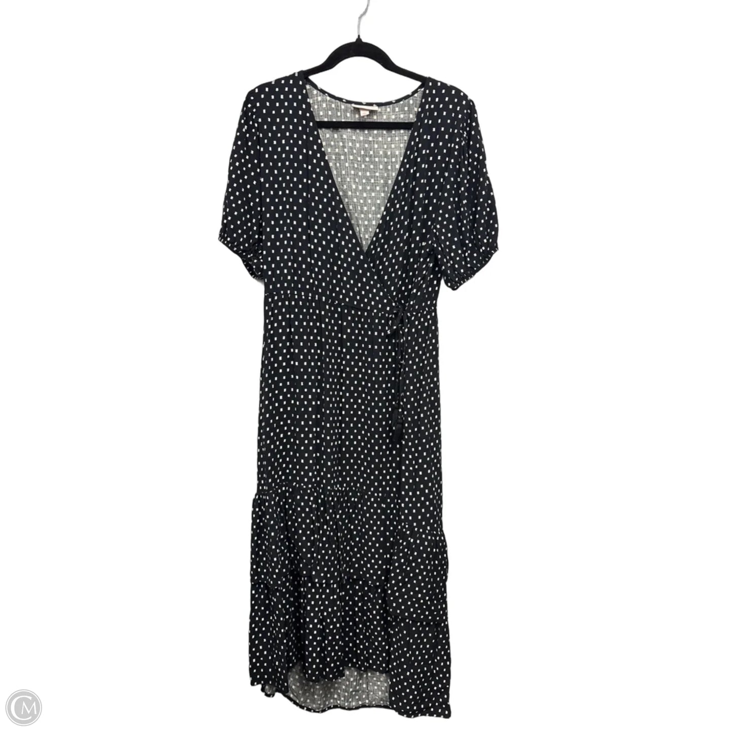 Dress Casual Midi By Knox Rose In Black & Cream, Size: Xl