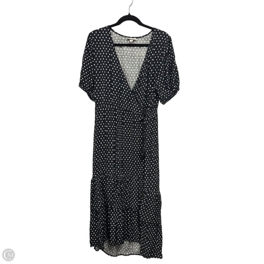 Dress Casual Midi By Knox Rose In Black & Cream, Size: Xl