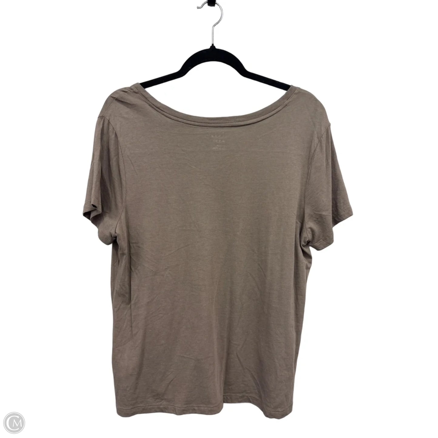 Top Short Sleeve By Old Navy In Taupe, Size: Xl