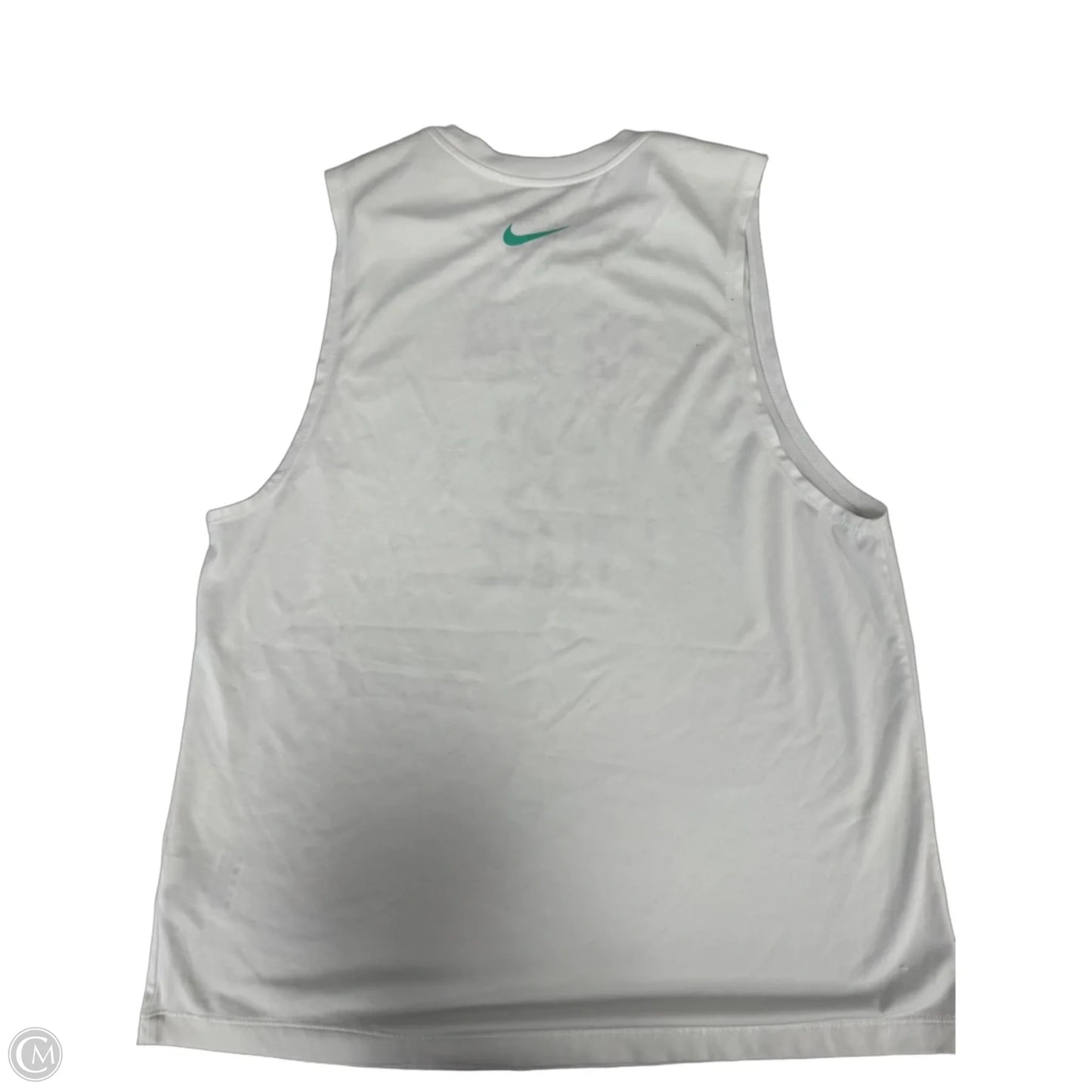 Athletic Tank Top By Nike Apparel In White, Size: M
