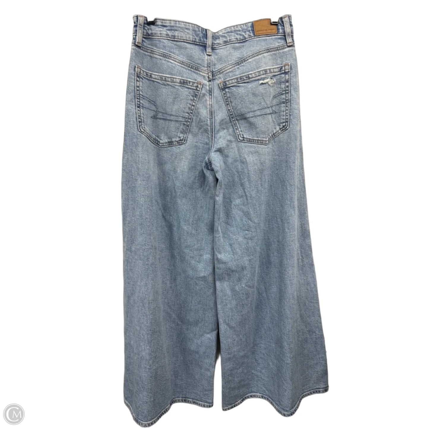 Jeans Wide Leg By American Eagle In Blue, Size: 4