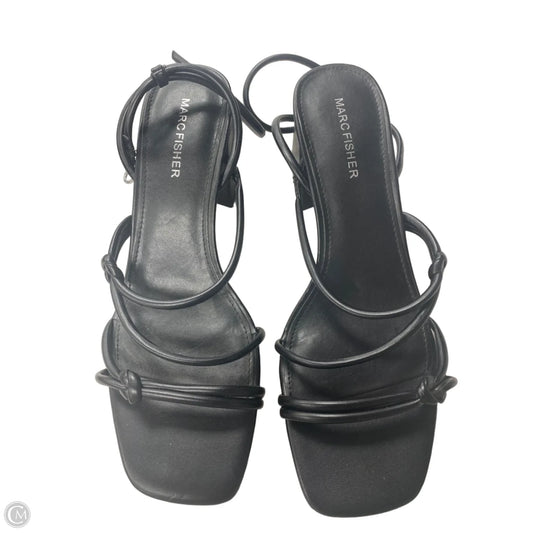 Sandals Heels Block By Marc Fisher In Black, Size: 8