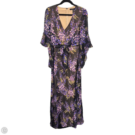 Dress Casual Maxi By Bcbgmaxazria In Floral Print, Size: 4