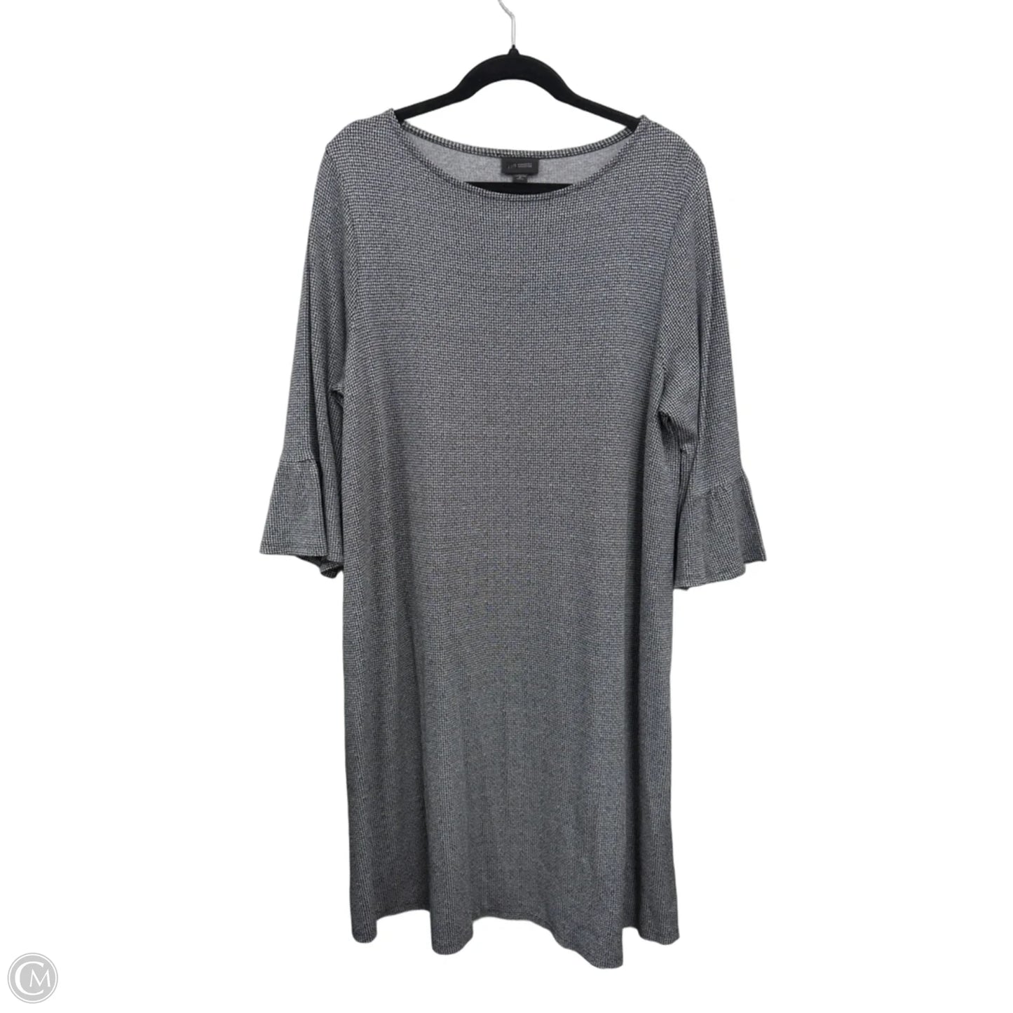 Dress Casual Midi By J. Jill In Black & Grey, Size: Xlp