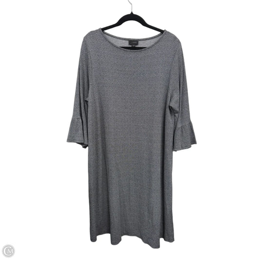 Dress Casual Midi By J. Jill In Black & Grey, Size: Xlp