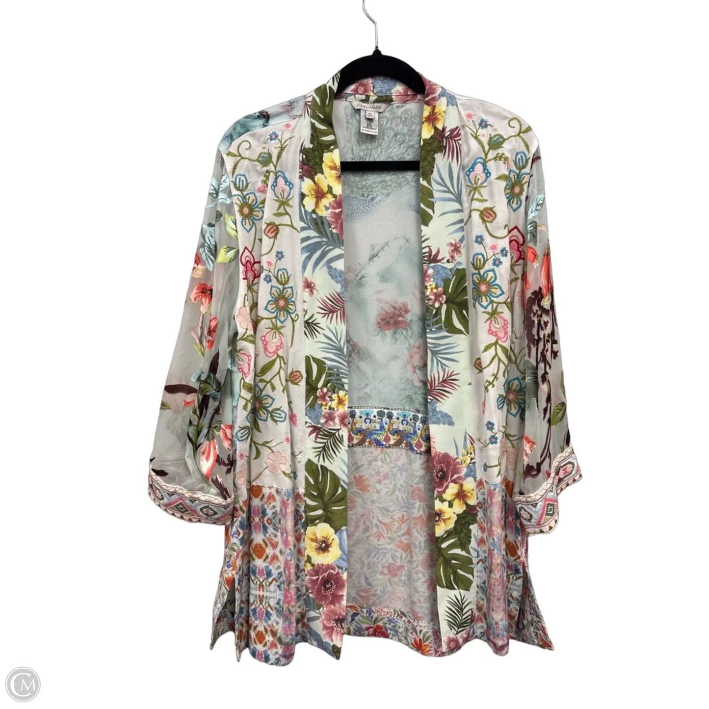 Kimono By John Mark In Floral Print, Size: M