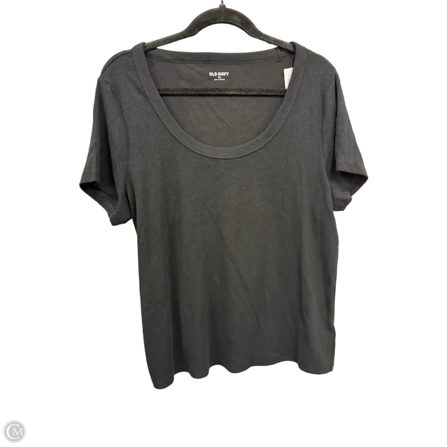 Top Short Sleeve Basic By Old Navy In Black, Size: Xxl