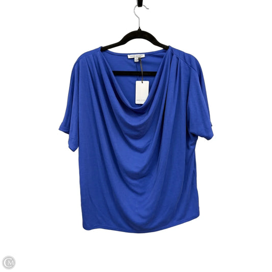 Top Short Sleeve By Green Envelope In Blue, Size: Xl