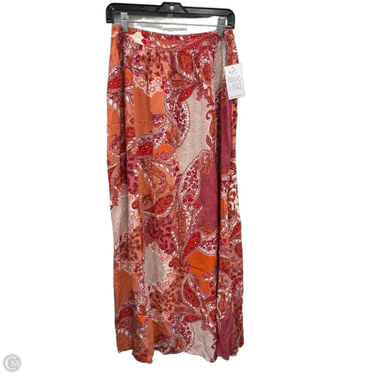 Skirt Maxi By Patrons Of Peace In Orange & Pink, Size: L