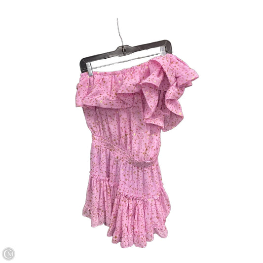 Dress Casual Short By Buddy Love In Gold & Pink, Size: S
