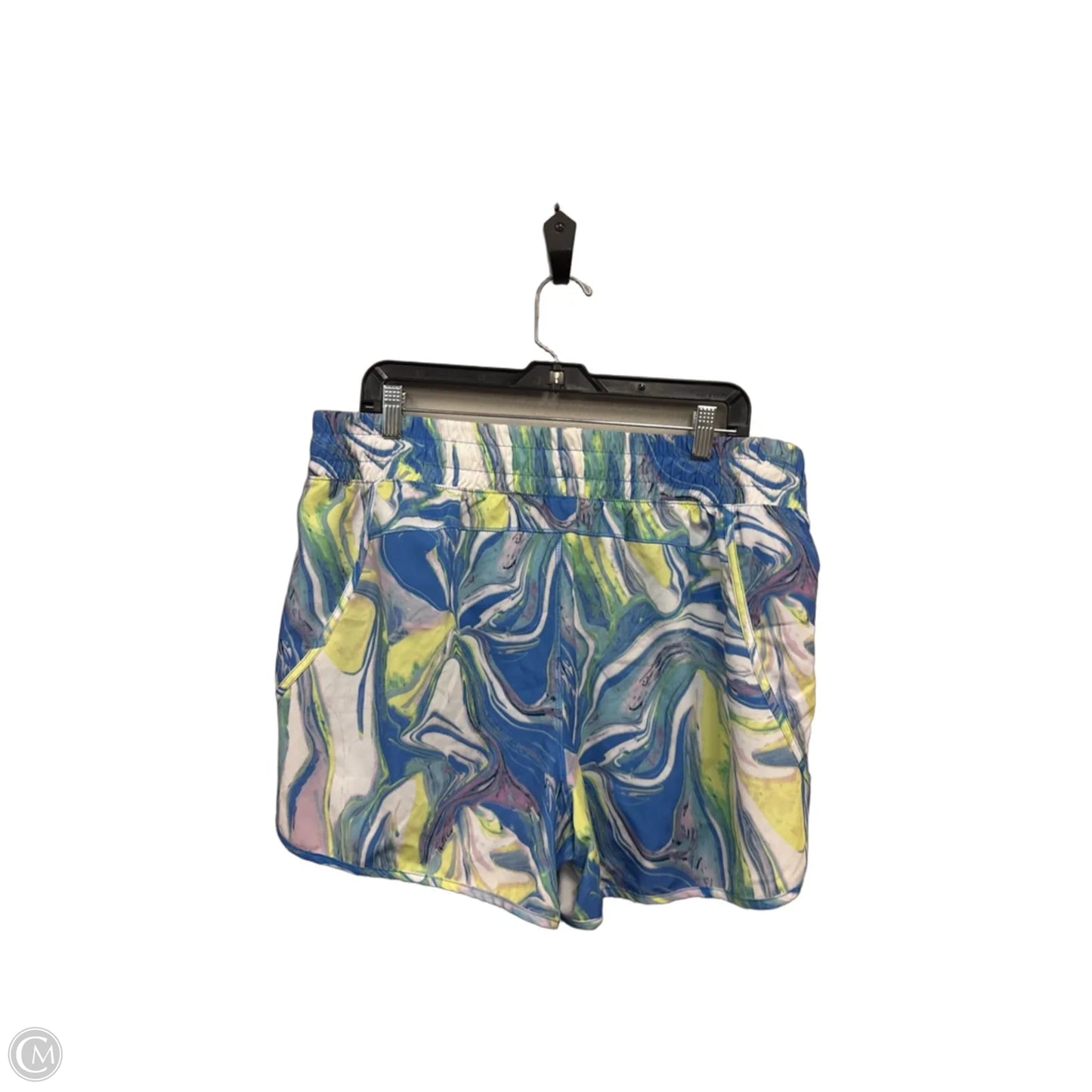 Athletic Shorts By Avia In Blue & Yellow, Size: Xl