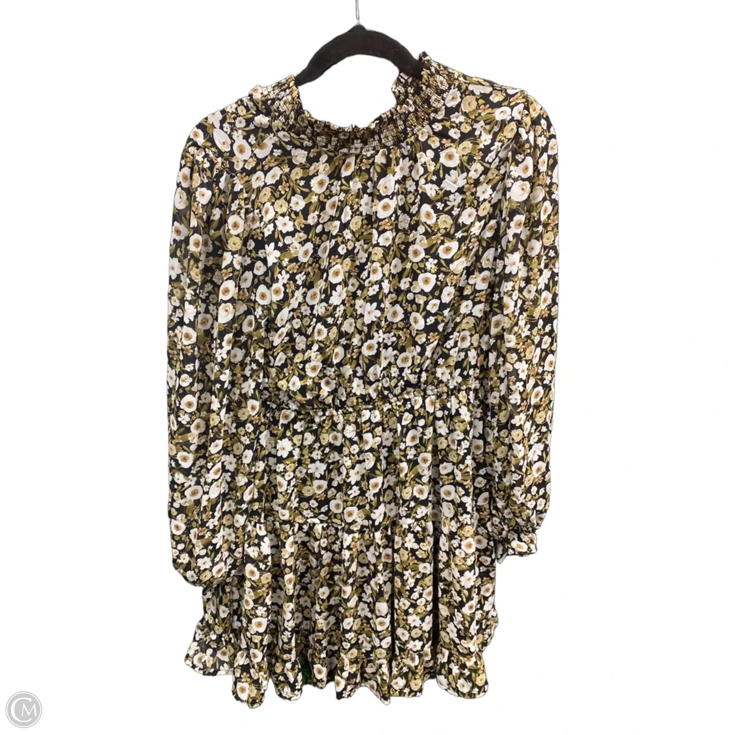 Dress Casual Short By Mine In Black & Cream, Size: M