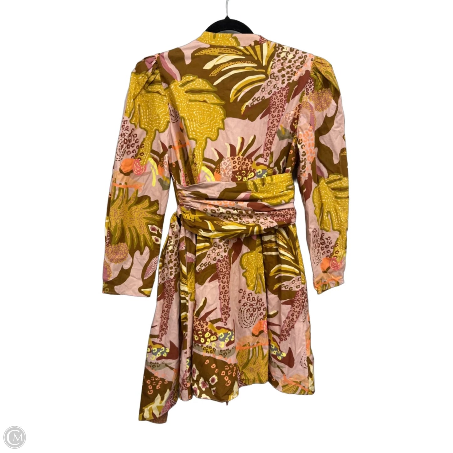 Dress Casual Short By Cmb In Brown & Gold, Size: M