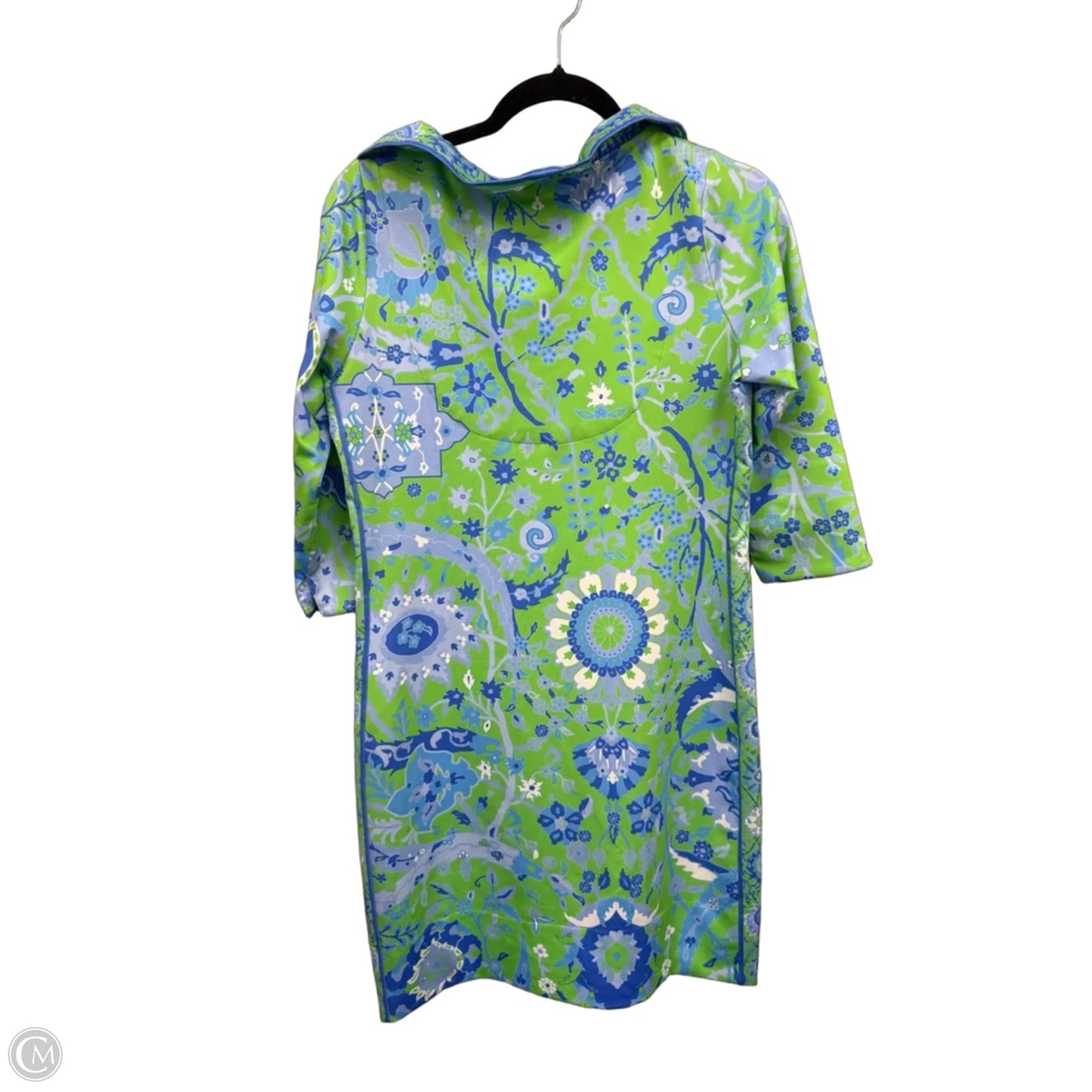 Dress Casual Short By Gretchen Scott In Blue & Green, Size: S