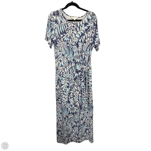 Dress Designer By Lilly Pulitzer In Blue & White, Size: Xl