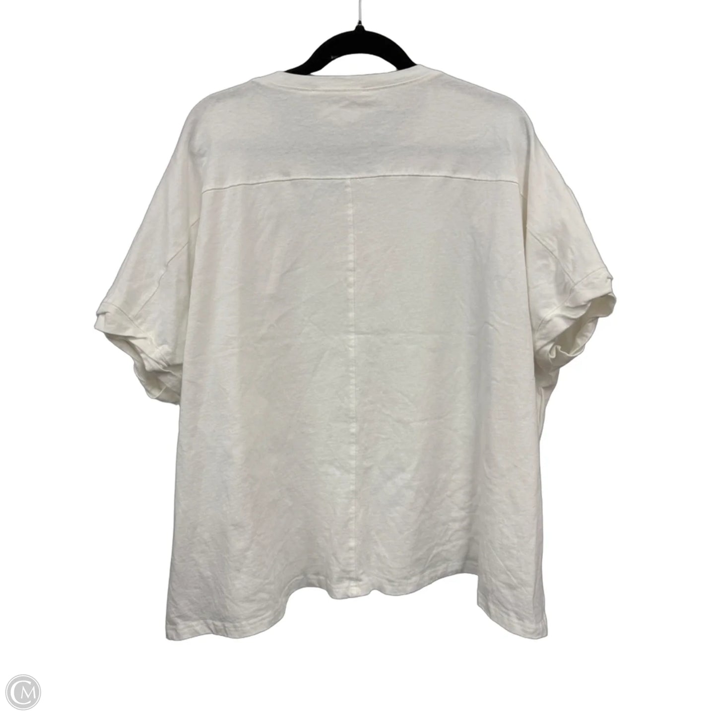 Top Short Sleeve By Fantastic Fawn In White, Size: M