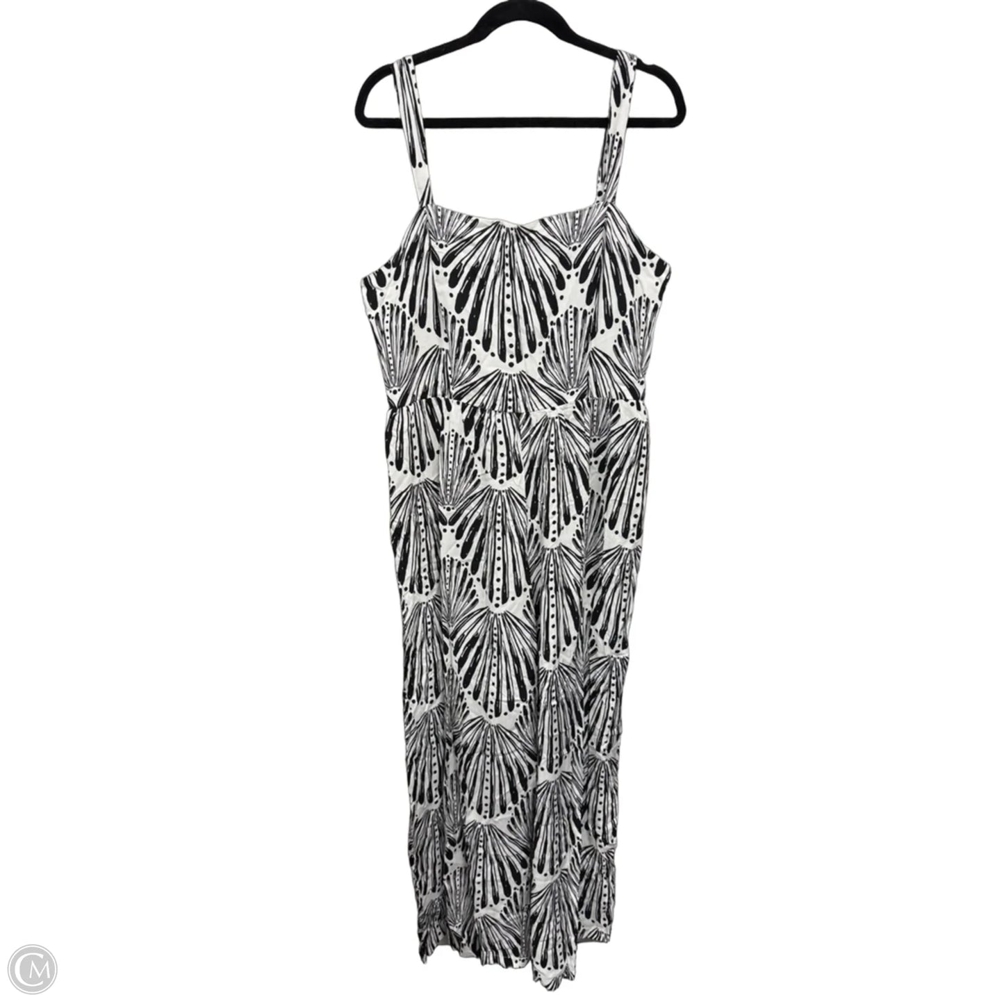 Jumpsuit By Luxology In Black & White, Size: Xl