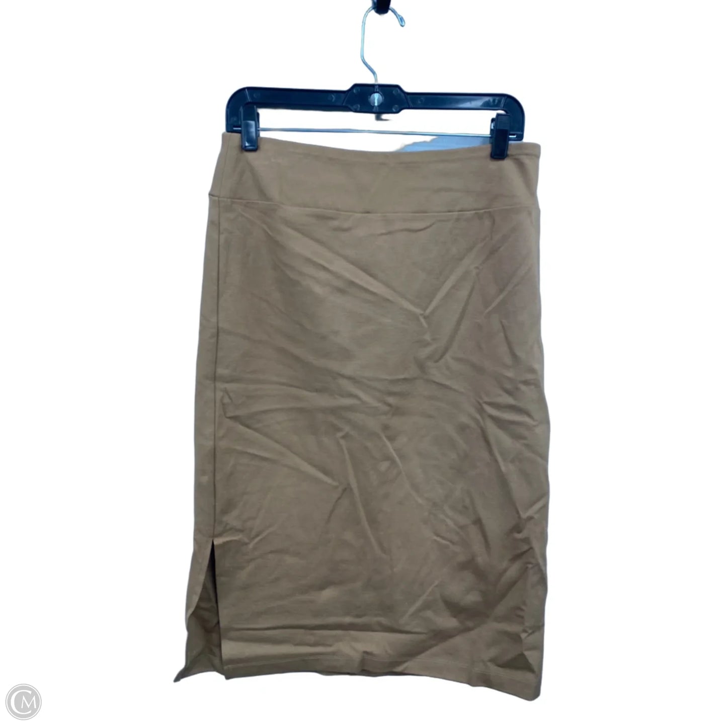 Skirt Midi By Nine West In Tan, Size: L