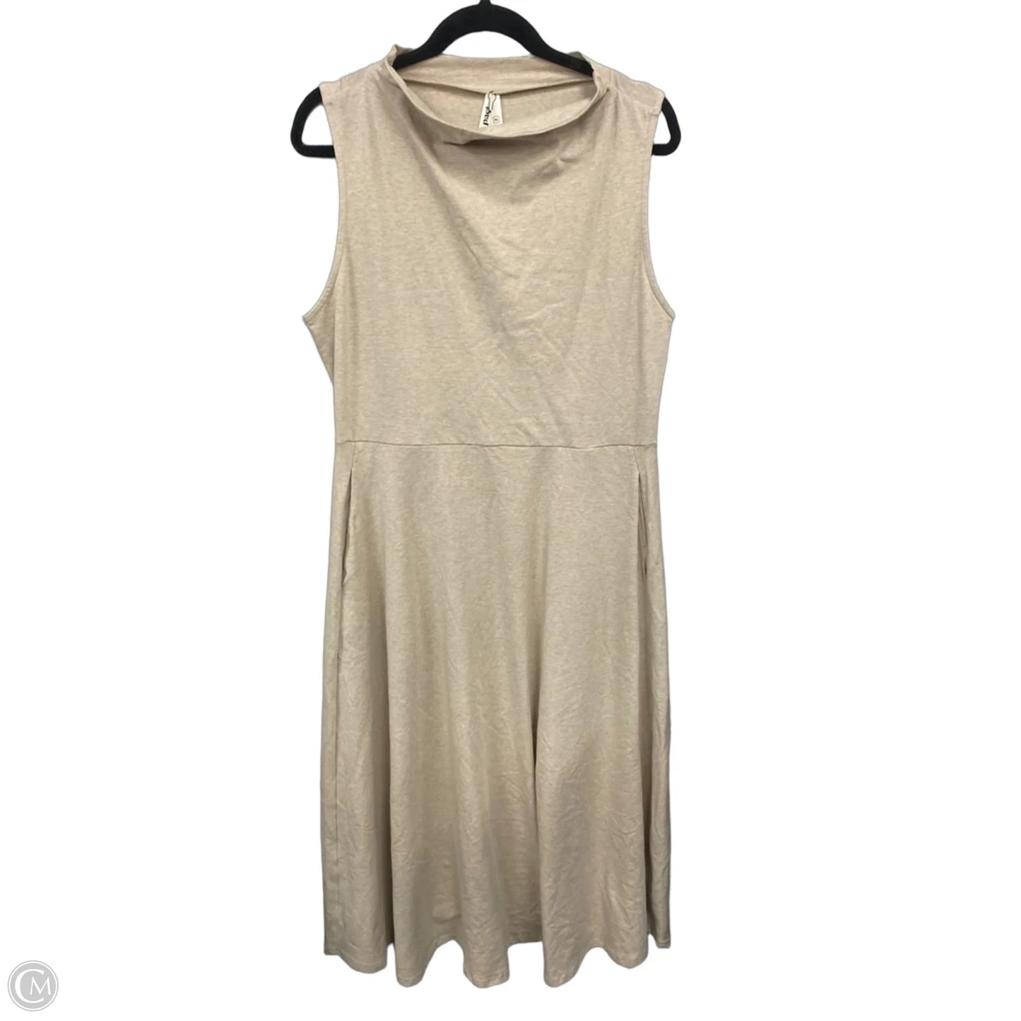 Dress Casual Midi By Pact In Tan, Size: Xl
