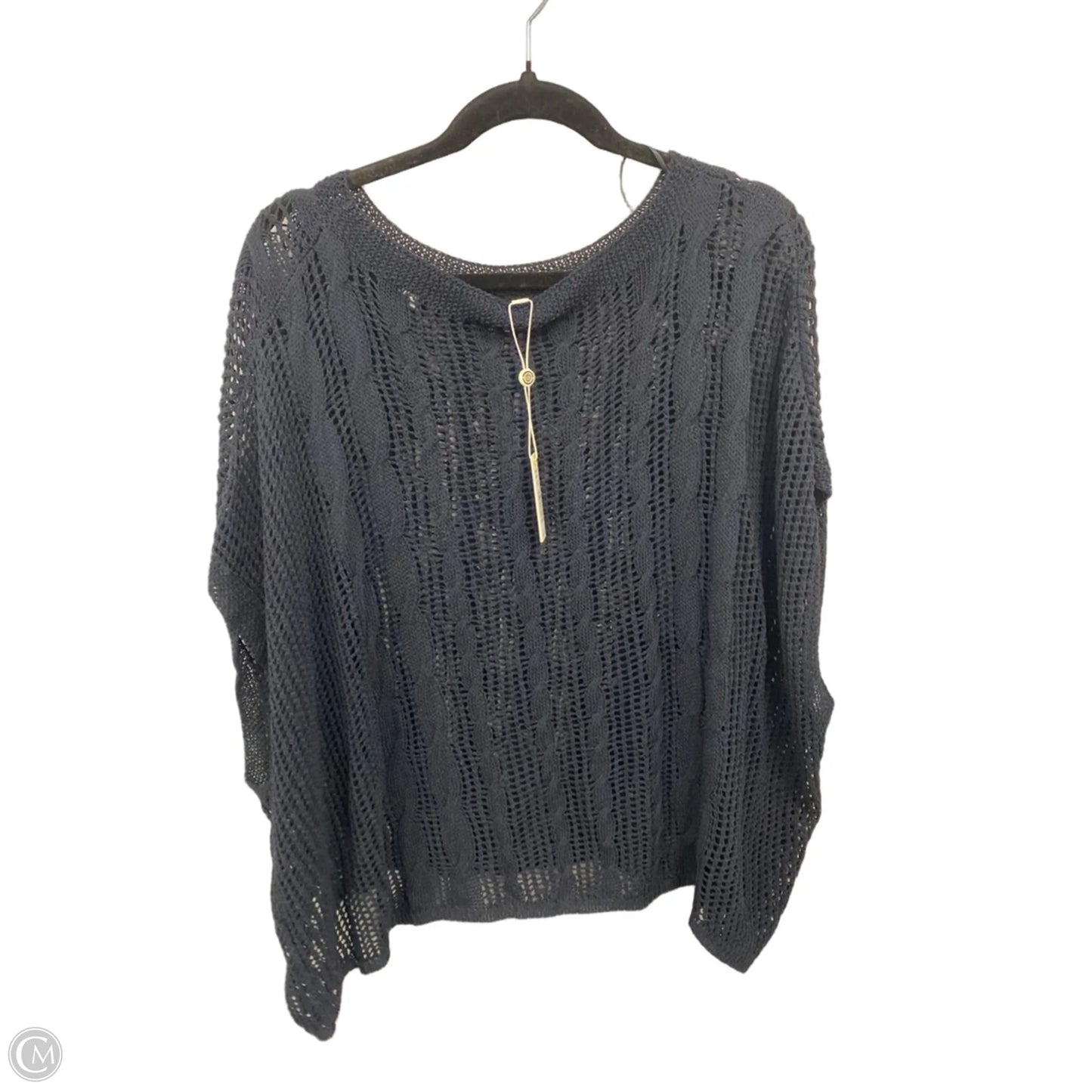 Sweater Short Sleeve By Max Studio In Black, Size: Xl