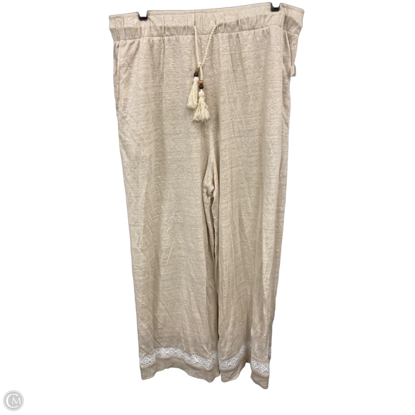 Pants Wide Leg By Rachel Zoe In Tan, Size: Xl