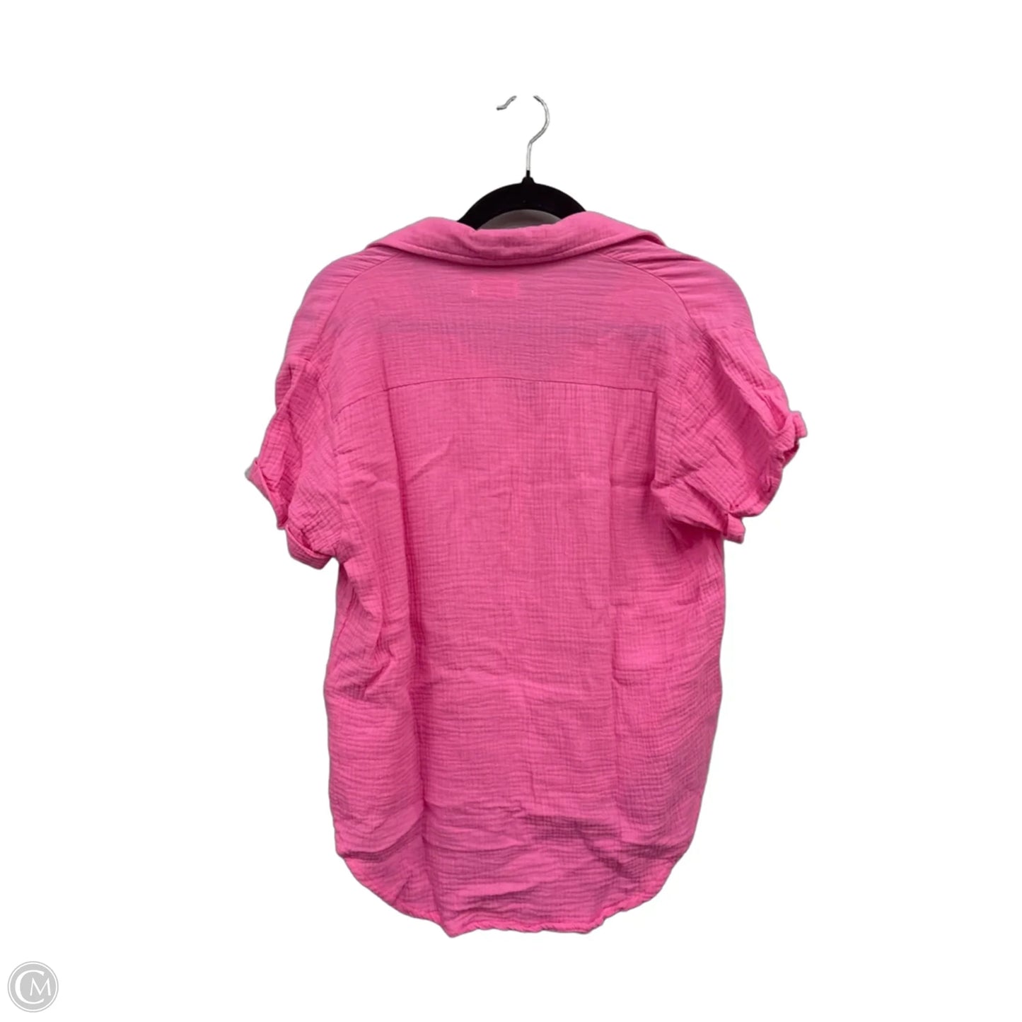 Top Short Sleeve By Pink Lily In Pink, Size: S