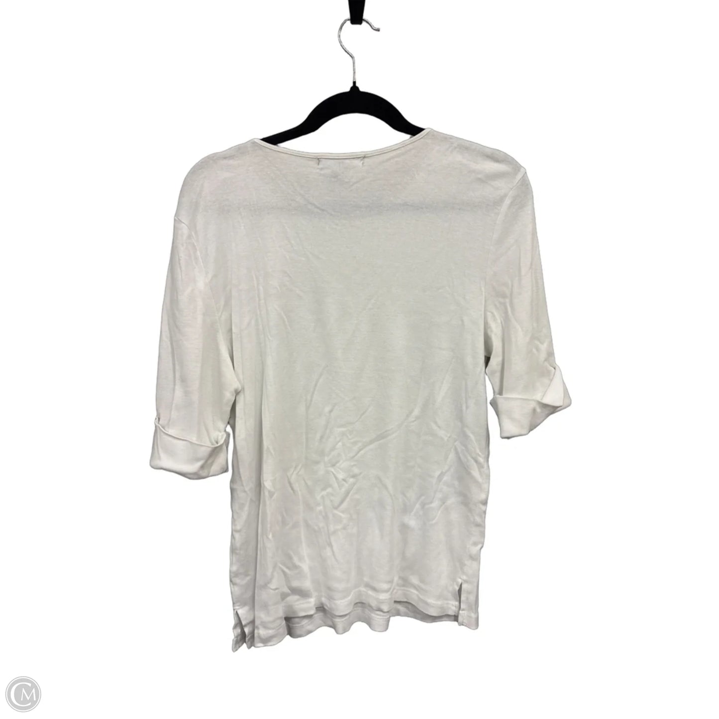 Top Short Sleeve By Lauren By Ralph Lauren In White, Size: Xs