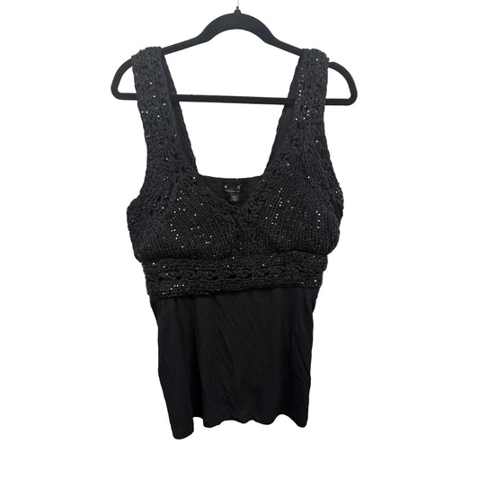 Top Sleeveless By Boston Proper In Black, Size: L