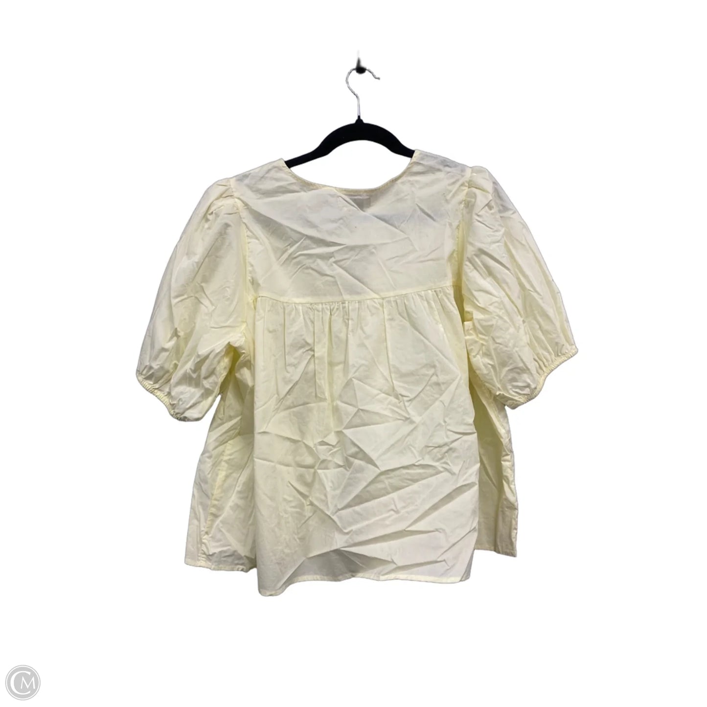 Top Short Sleeve By Habitual In Yellow, Size: Xl